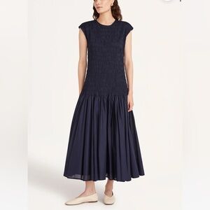 Elegant Navy Midi Dress